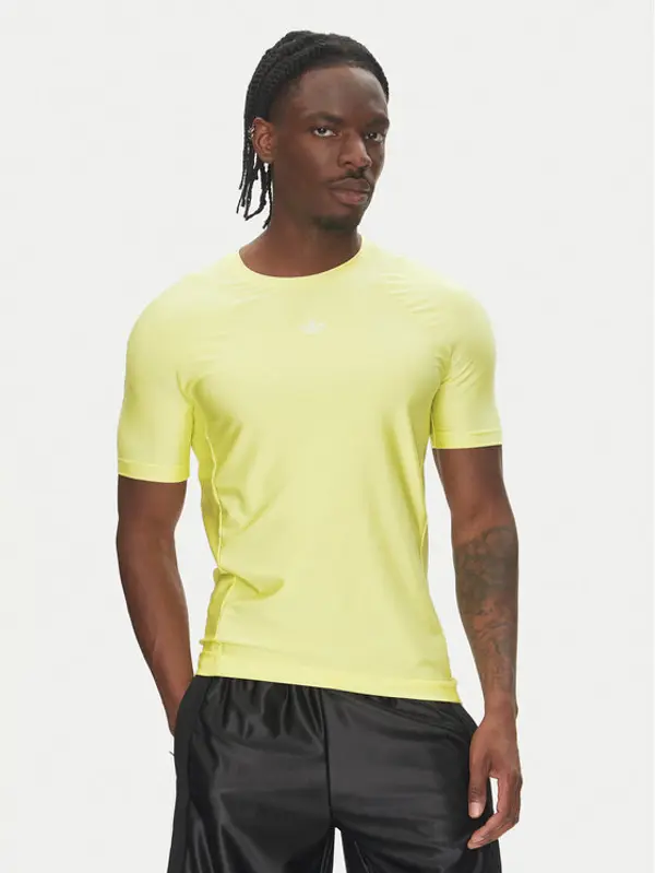 Adidas adidas T-shirt Fashion Cut Line JD1286 Žuta Slim Fit