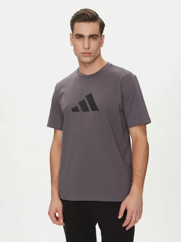 Adidas adidas T-shirt Future Icons 3 Bar Logo JD4921 Siva Regular Fit