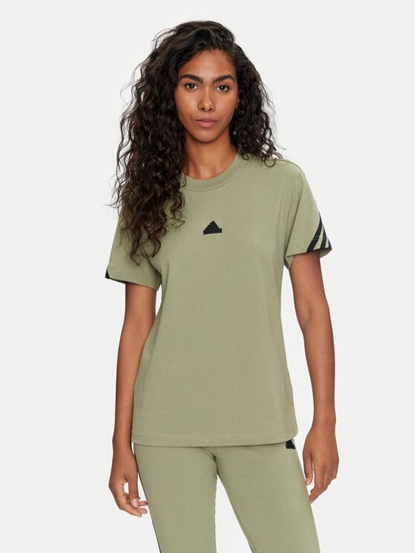adidas adidas T-shirt Future Icons 3-Stripes IW5262 Zelena Regular Fit