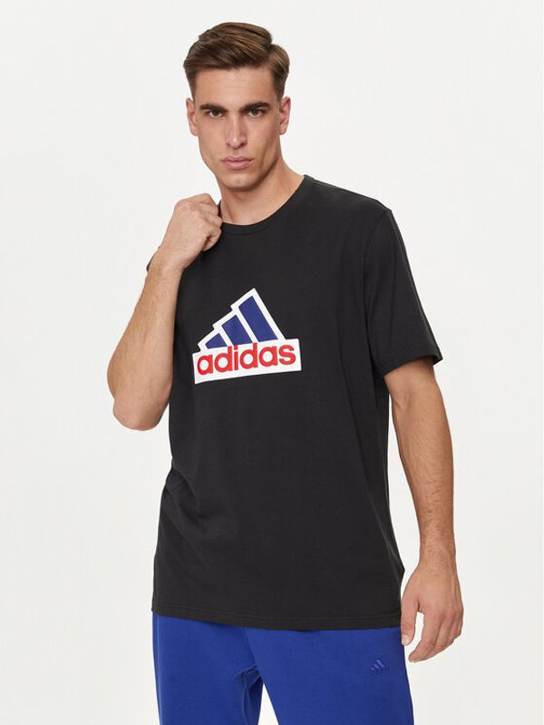 adidas adidas T-shirt Future Icons Badge of Sport IS9596 Crna Loose Fit
