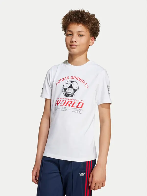 Adidas adidas T-shirt Graphic JV7694 Bijela Regular Fit
