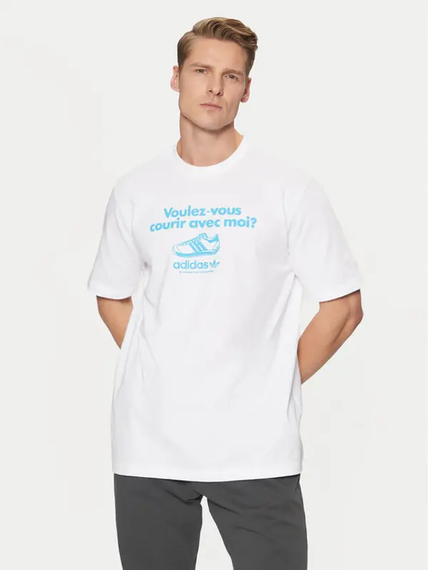 Adidas adidas T-shirt Graphic Tee JC8365 Bijela Regular Fit