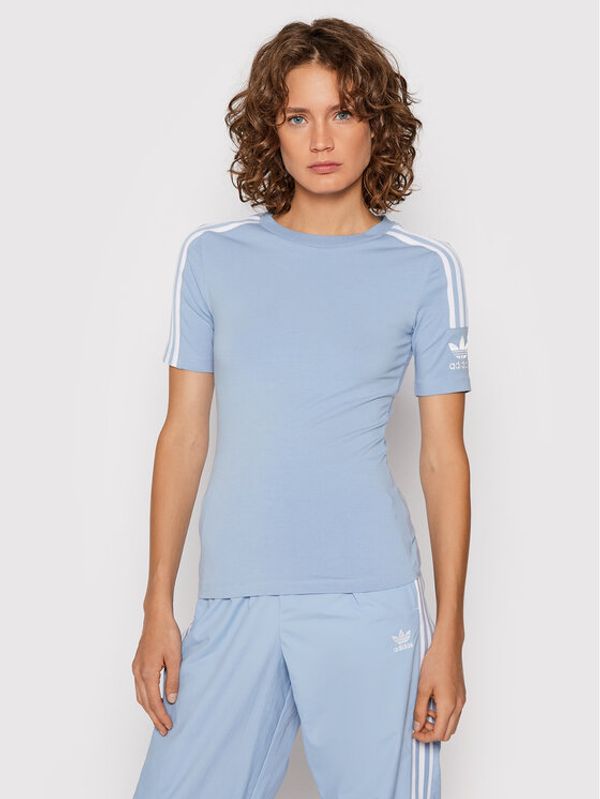 adidas adidas T-shirt H33545 Svijetloplava Tight Fit