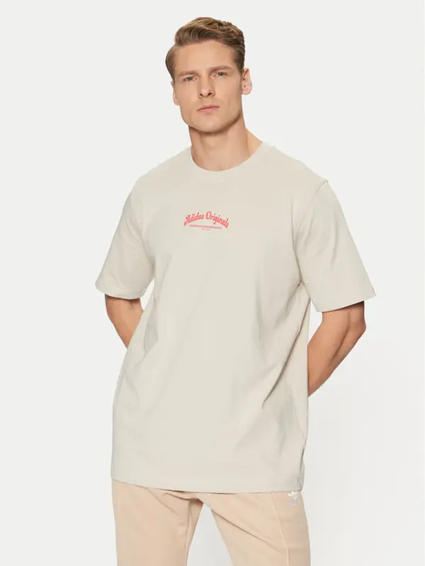 Adidas adidas T-shirt JD0667 Bež Loose Fit