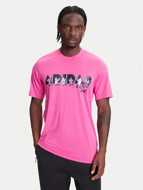 Adidas adidas T-shirt Jeremy Scott JL7619 Ružičasta Regular Fit