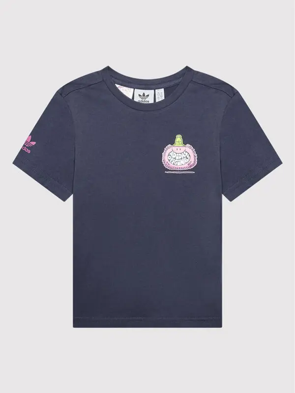 Adidas adidas T-shirt KEVIN LYONS HF7539 Tamnoplava Regular Fit