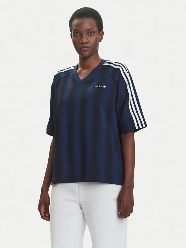 Adidas adidas T-shirt Linear JY2854 Tamnoplava Oversize