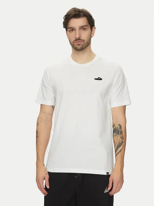 Adidas adidas T-shirt Lounge Slide Graphic JJ4002 Bijela Regular Fit