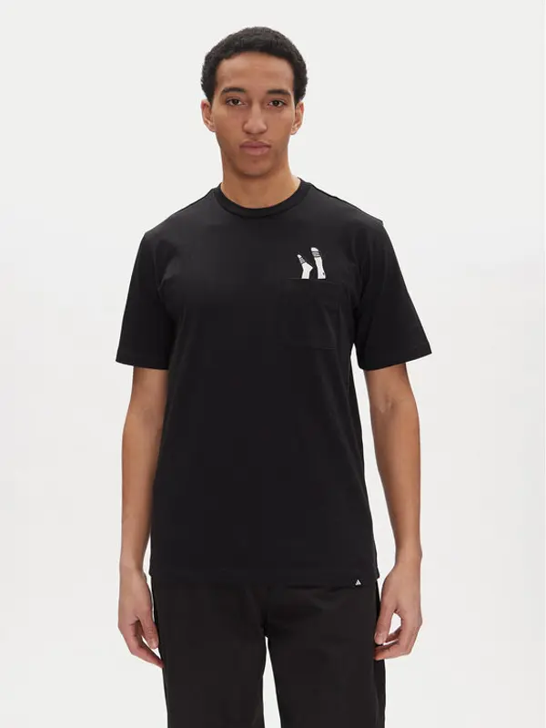 Adidas adidas T-shirt Lounge Slides Graphic Pocket JC5283 Crna Regular Fit