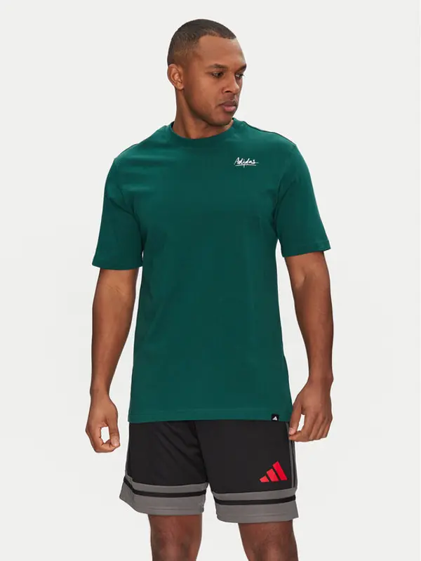 Adidas adidas T-shirt Lounge Still Life Bowl Graphic JJ3961 Zelena Regular Fit
