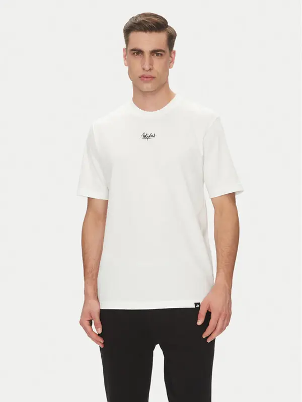 Adidas adidas T-shirt Lounge Still Life Lemons Graphic JN7366 Bijela Regular Fit