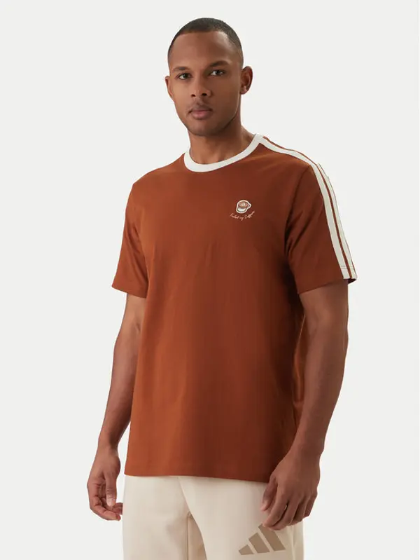 Adidas adidas T-shirt Lux Coffee Cafe Cup Graphic JZ5070 Smeđa Loose Fit