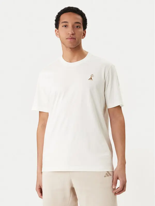 Adidas adidas T-shirt Lux Coffee Cafe Pour Graphic KB4845 Bijela Loose Fit