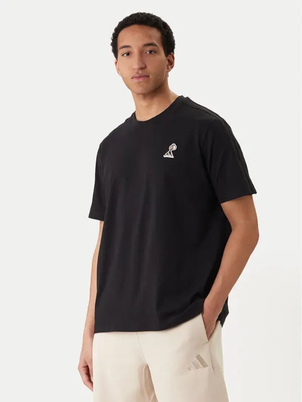 Adidas adidas T-shirt Lux Coffee Cafe Pour Graphic KB4847 Crna Loose Fit