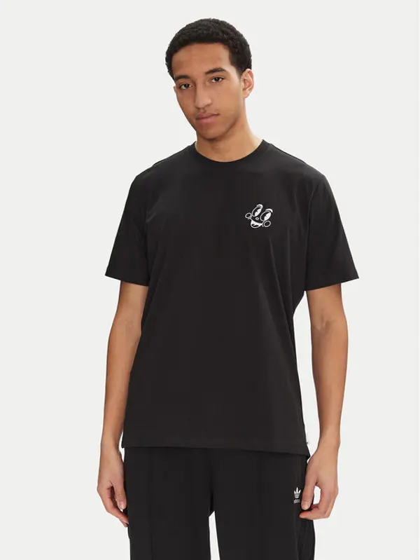 Adidas adidas T-shirt Made by Nelson JN7030 Crna Loose Fit