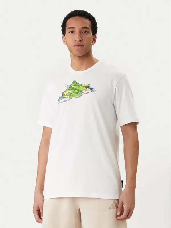 Adidas adidas T-shirt Novelty Mini Graphic JZ5037 Bijela Regular Fit