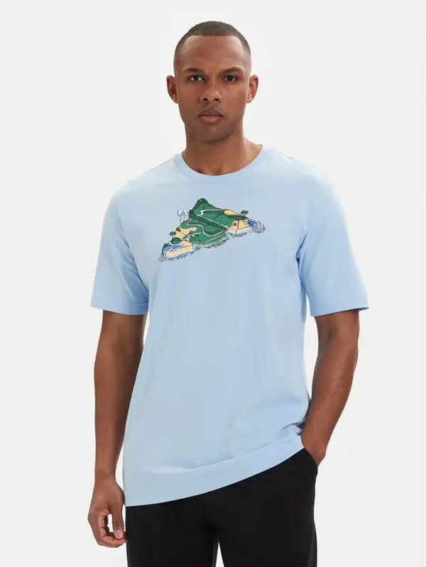 Adidas adidas T-shirt Novelty Mini Graphic JZ5038 Svijetloplava Regular Fit