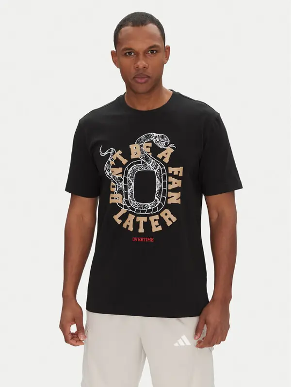 Adidas adidas T-shirt Overtime Spring Graphic JM0291 Crna Regular Fit