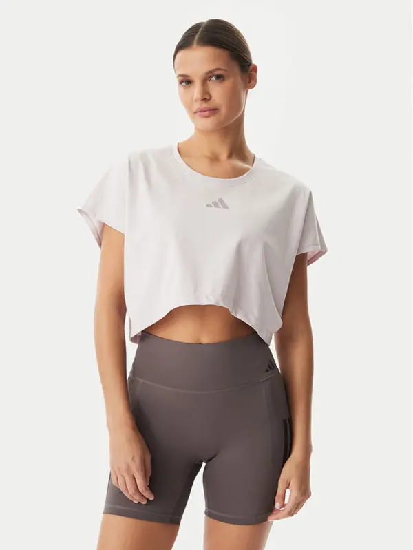 Adidas adidas T-shirt Power Workout KE8052 Ljubičasta Loose Fit