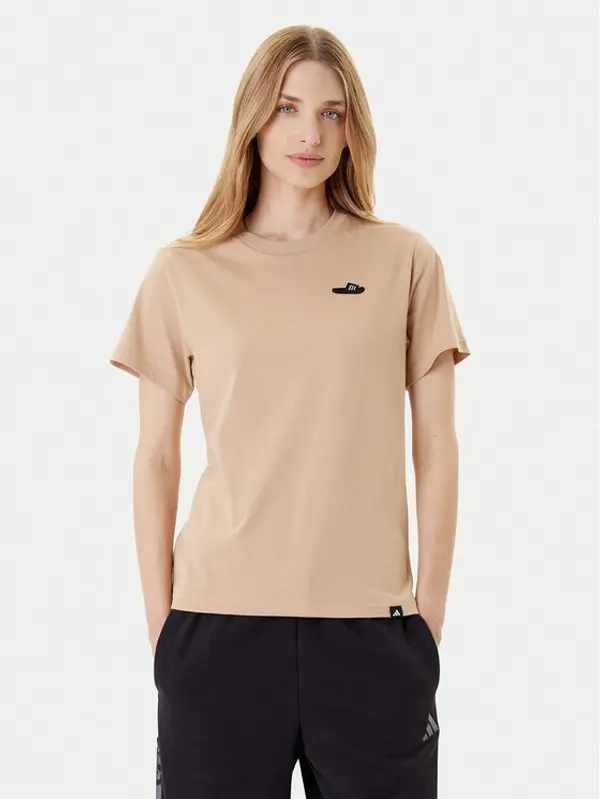 Adidas adidas T-shirt Slide Graphic JZ1037 Bež Regular Fit