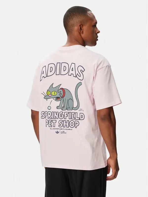 Adidas adidas T-shirt Snowball Graphic LG5064 Svijetlo roza Oversize