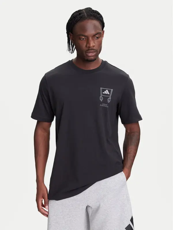 Adidas adidas T-shirt Stadium Crowd lJX7474 Crna Loose Fit