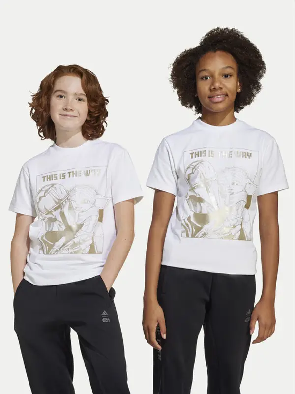 Adidas adidas T-shirt Star Wars The Mandalorian™ JF3637 Bijela Regular Fit