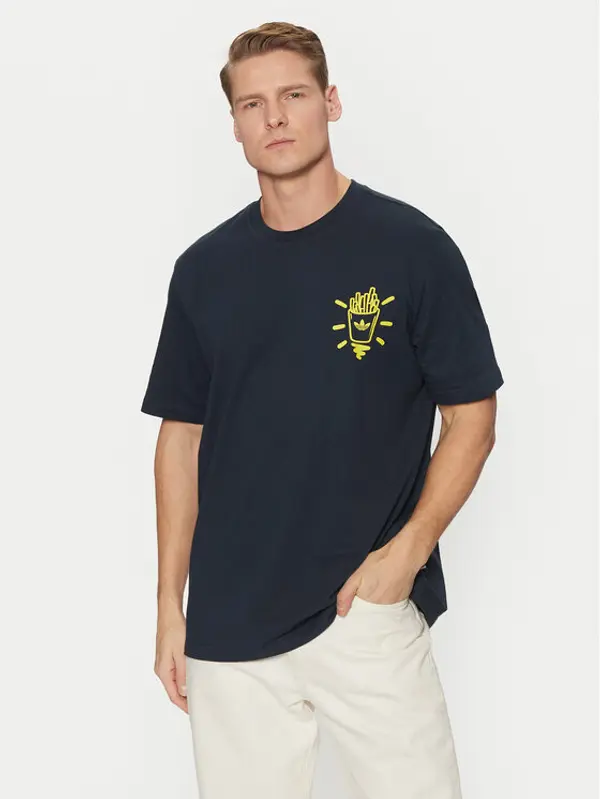 Adidas adidas T-shirt Street B JP4500 Tamnoplava Loose Fit
