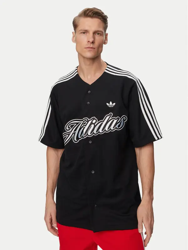 Adidas adidas T-shirt Summer League Varsity Baseball KE2244 Crna Oversize