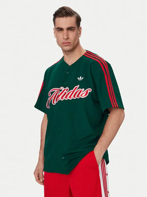 Adidas adidas T-shirt Summer League Varsity Baseball KE2245 Zelena Oversize
