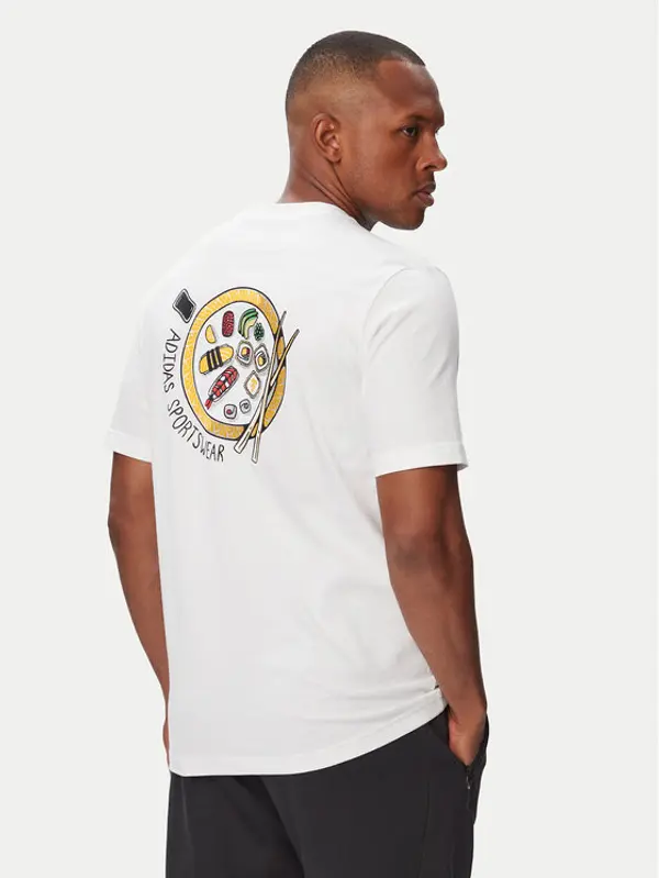 Adidas adidas T-shirt Sushi Graphic KT9706 Bijela Regular Fit