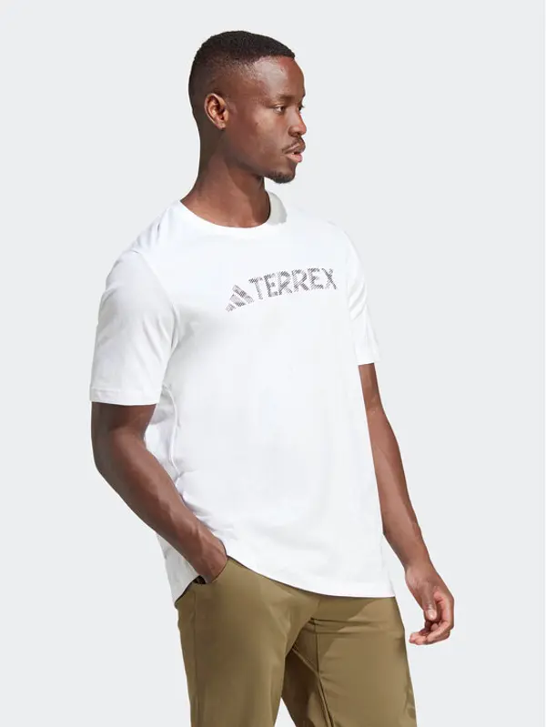 Adidas adidas T-shirt Terrex Classic Logo HZ1400 Bijela Regular Fit