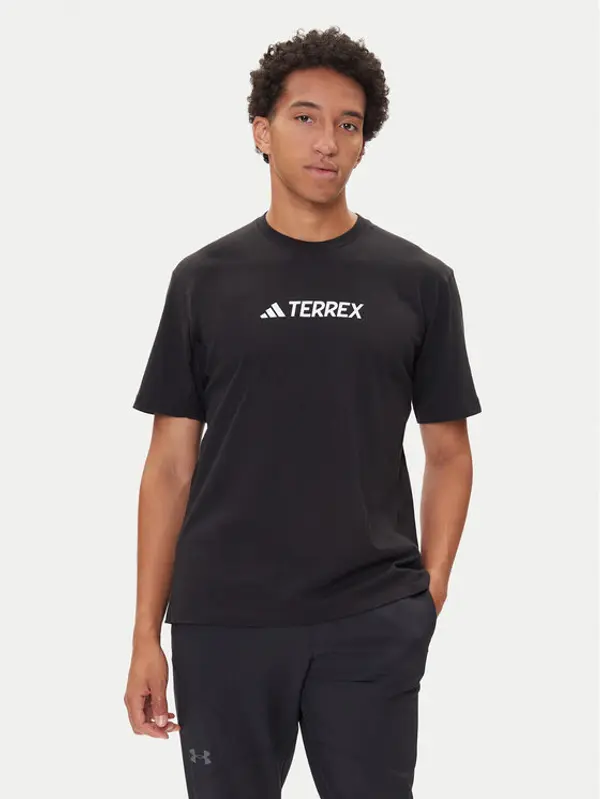 Adidas adidas T-shirt Terrex Classic Logo JF9143 Crna Regular Fit