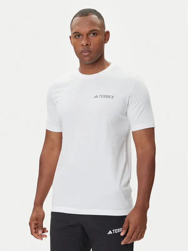 Adidas adidas T-shirt Terrex Graphic JW3559 Bijela Regular Fit