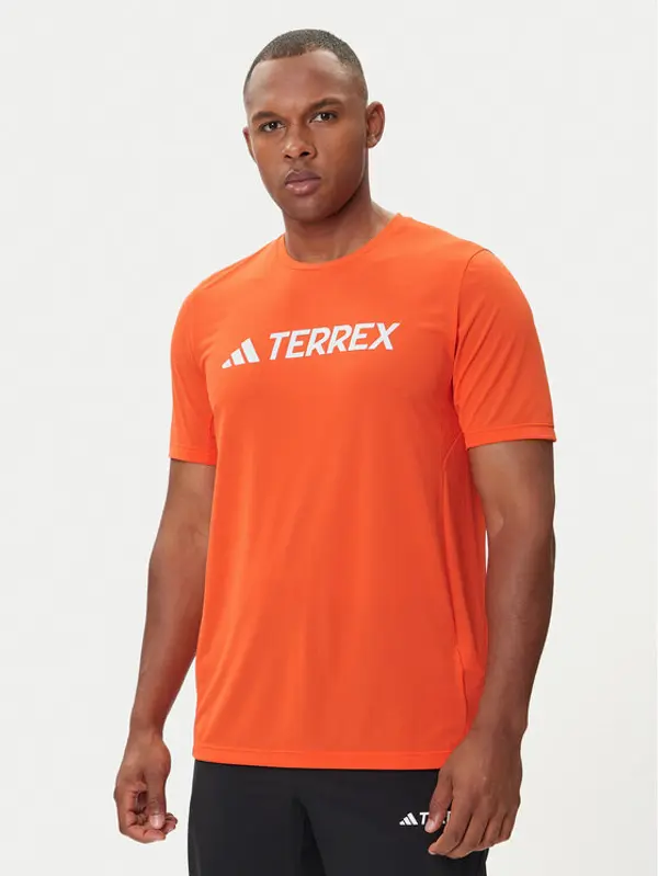Adidas adidas T-shirt Terrex Multi Climacool Logo Tech JI9236 Narančasta Regular Fit
