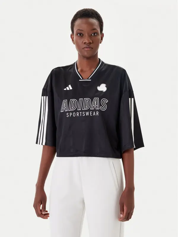 Adidas adidas T-shirt Tiro Cut 3-Stripes JG4097 Crna Oversize