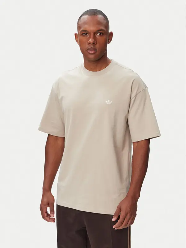 Adidas adidas T-shirt Trefoil Essentials IA7548 Svijetlo bež Loose Fit