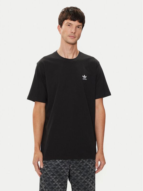 adidas adidas T-shirt Trefoil Essentials IW5787 Crna Regular Fit