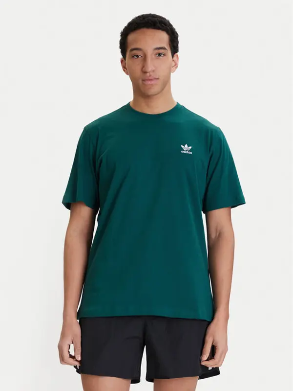 Adidas adidas T-shirt Trefoil Essentials KD1323 Zelena Regular Fit