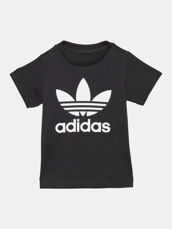 Adidas adidas T-shirt Trefoil IX5113 Crna Regular Fit