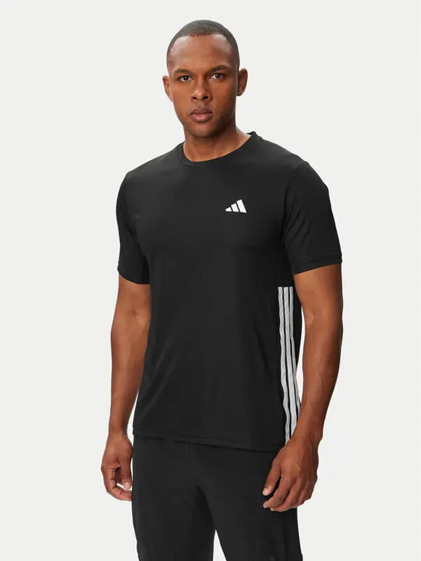 Adidas adidas T-shirt Workout Essentials Base 3-Stripes KA3452 Crna Regular Fit