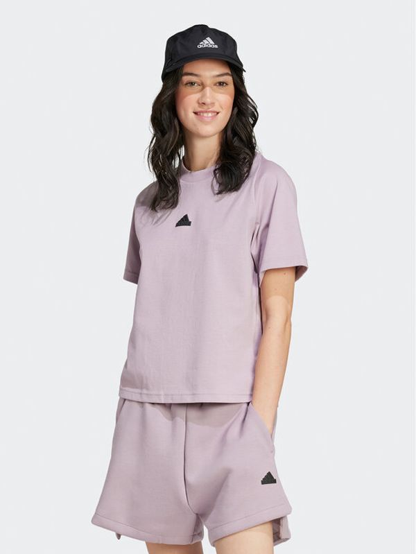 adidas adidas T-shirt Z.N.E. IP1553 Ljubičasta Regular Fit