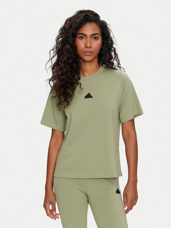 adidas adidas T-shirt Z.N.E. IW7761 Zelena Regular Fit