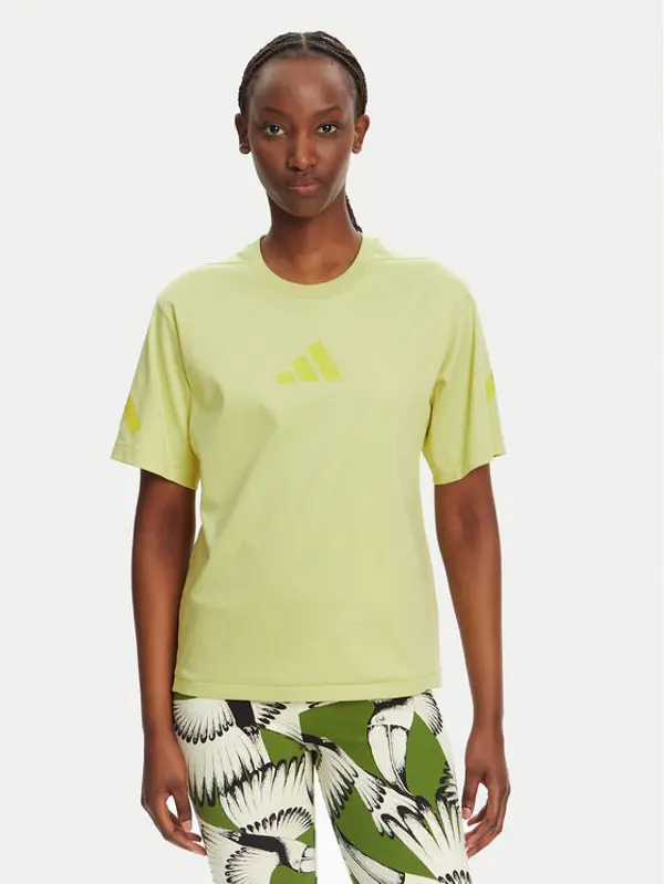 Adidas adidas T-shirt Z.N.E. JC5400 Žuta Regular Fit