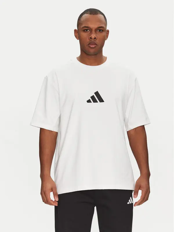 Adidas adidas T-shirt Z.N.E. JC5482 Bijela Loose Fit