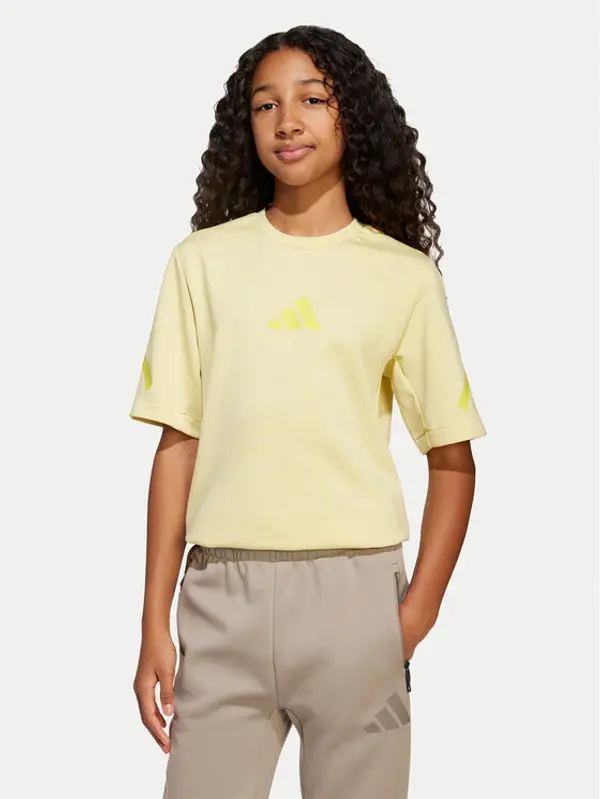 Adidas adidas T-shirt Z.N.E. JD0015 Žuta Loose Fit