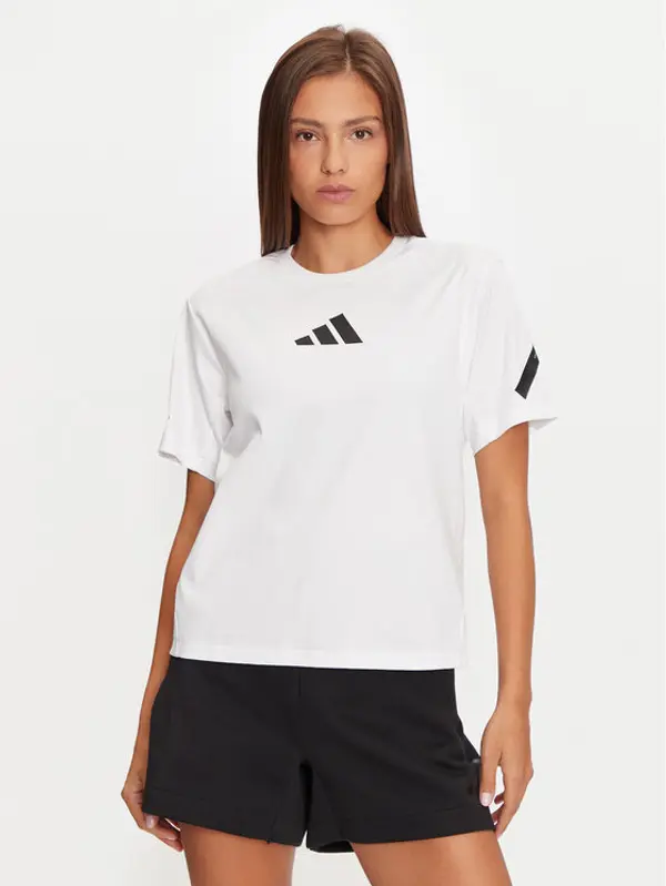 Adidas adidas T-shirt Z.N.E. JE7857 Bijela Regular Fit
