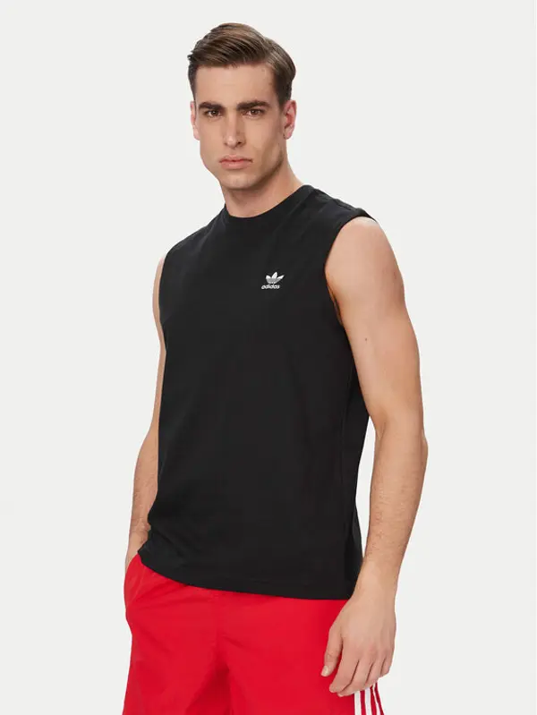 Adidas adidas Tank top Trefoil Essentials KD0691 Crna Regular Fit