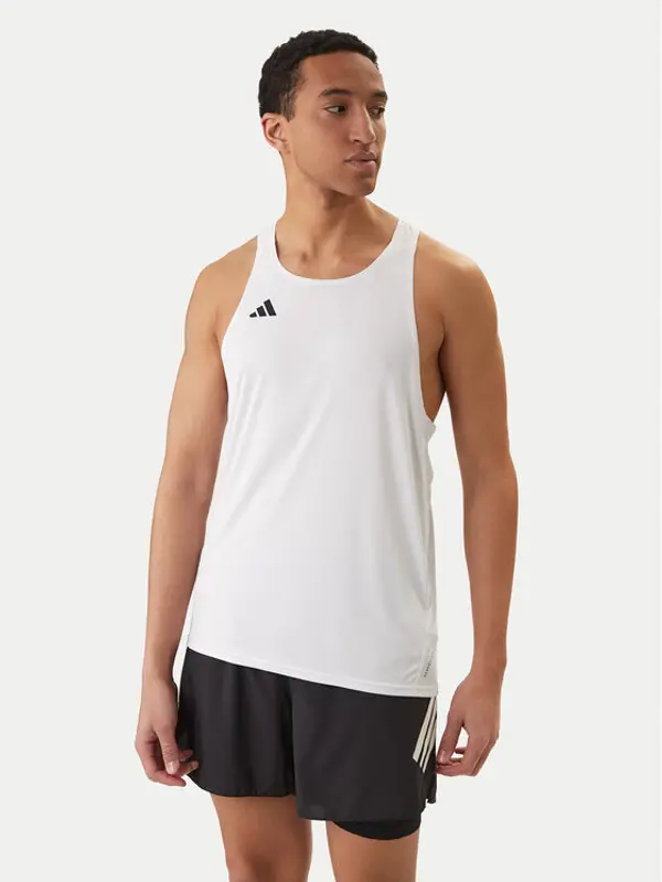 Adidas adidas Tehnička majica Adizero Essentials IX2853 Bijela Slim Fit