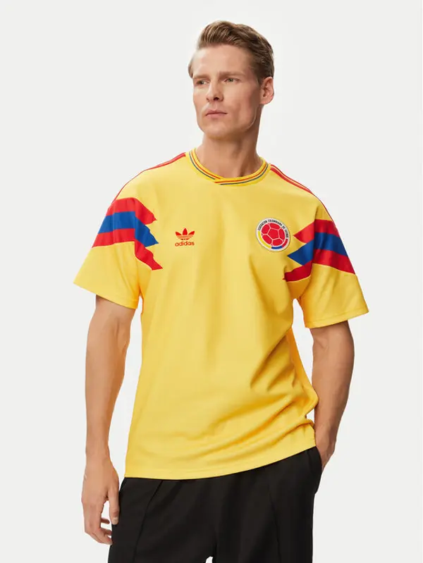 Adidas adidas Tehnička majica Colombia Away Jersey 1990 JN3713 Žuta Regular Fit
